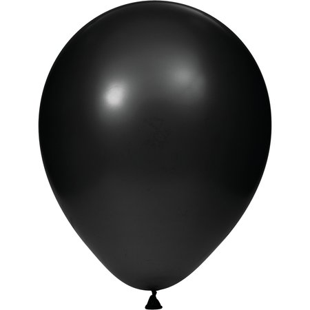 CREATIVE CONVERTING Black Latex Balloons, 12", 180PK 041318